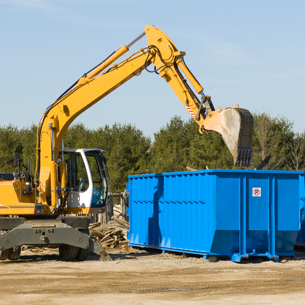 are there any restrictions on where a residential dumpster can be placed in Rewey WI